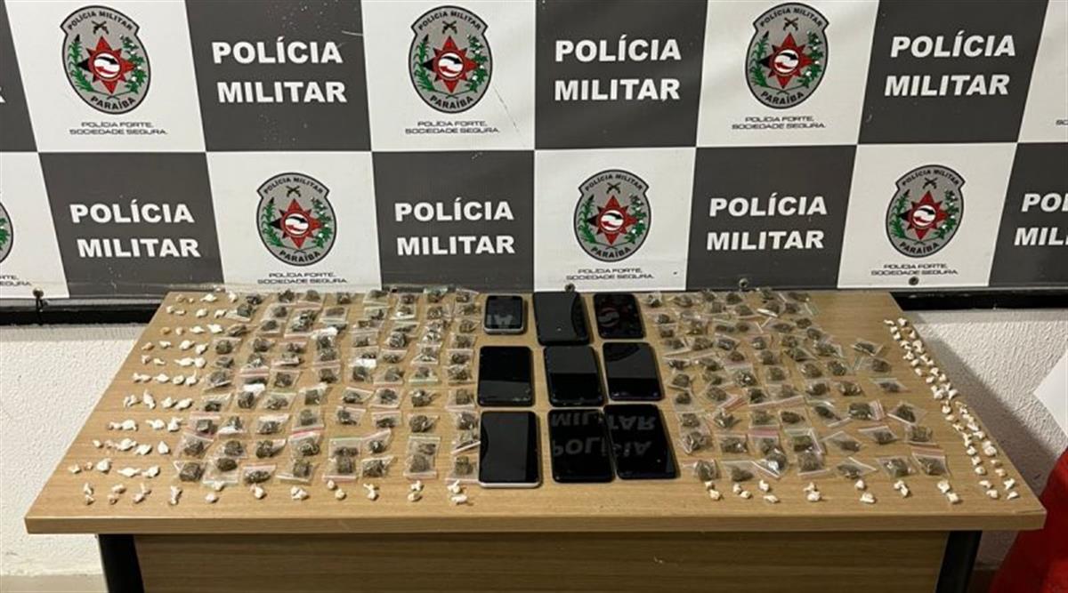 Polícia Militar recupera celulares roubados e apreende drogas em Mangabeira, João Pessoa