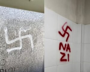 Suásticas nazistas foram encontradas em banheiros da UFPB, em João Pessoa. Universidade repudiou o ato e informou que adotará providências.
